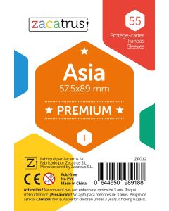 Fundas Zacatrus Asia Premium (57,5 mm x 89 mm) (55 uds)