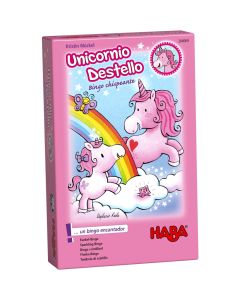 Unicornio Destello: Bingo chispeante juego infantil de unicornios rosa