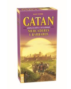 Catan juego de mesa ampliación Mercaderes y Bárbaros a 5-6 jugadores