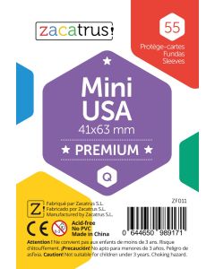 Fundas Zacatrus Mini USA Premium (41 mm X 63 mm) (55 uds)