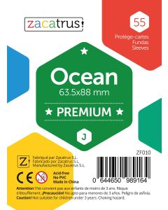 Fundas Zacatrus Ocean premium (standard: 63.5 mm X 88 mm) (55 uds)