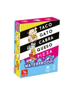 "Taco Gato Cabra Queso Pizza Waterproof", juego de cartas