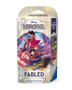 "Lorcana - Fabled: Starter Deck (Esmeralda y Rubí)", juego de cartas
