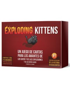 Exploding Kittens juego de cartas de gatos muy divertido.