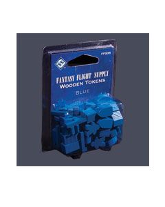 Fichas de madera variadas Azul
