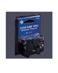 Fichas de madera variadas Negro