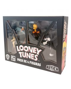 Pack de 4 figuras para el juego "Looney Tunes Mayhem"
