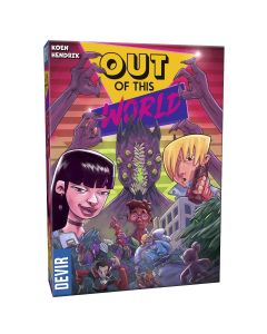 Out of This world juego de mesa con cartas de personajes muy divertido