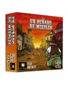 Un puñado de meeples juego de mesa del oeste