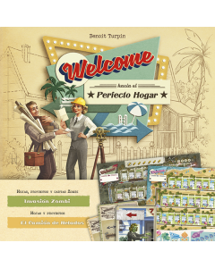 Welcome Hacia el Perfecto Hogar Expansiones: Zombi y Helados. Juego de mesa Roll and write