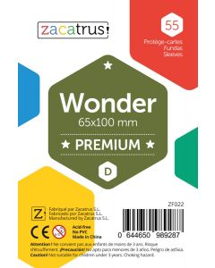 Fundas Zacatrus Wonder premium (65 mm X 100 mm) (55 uds)